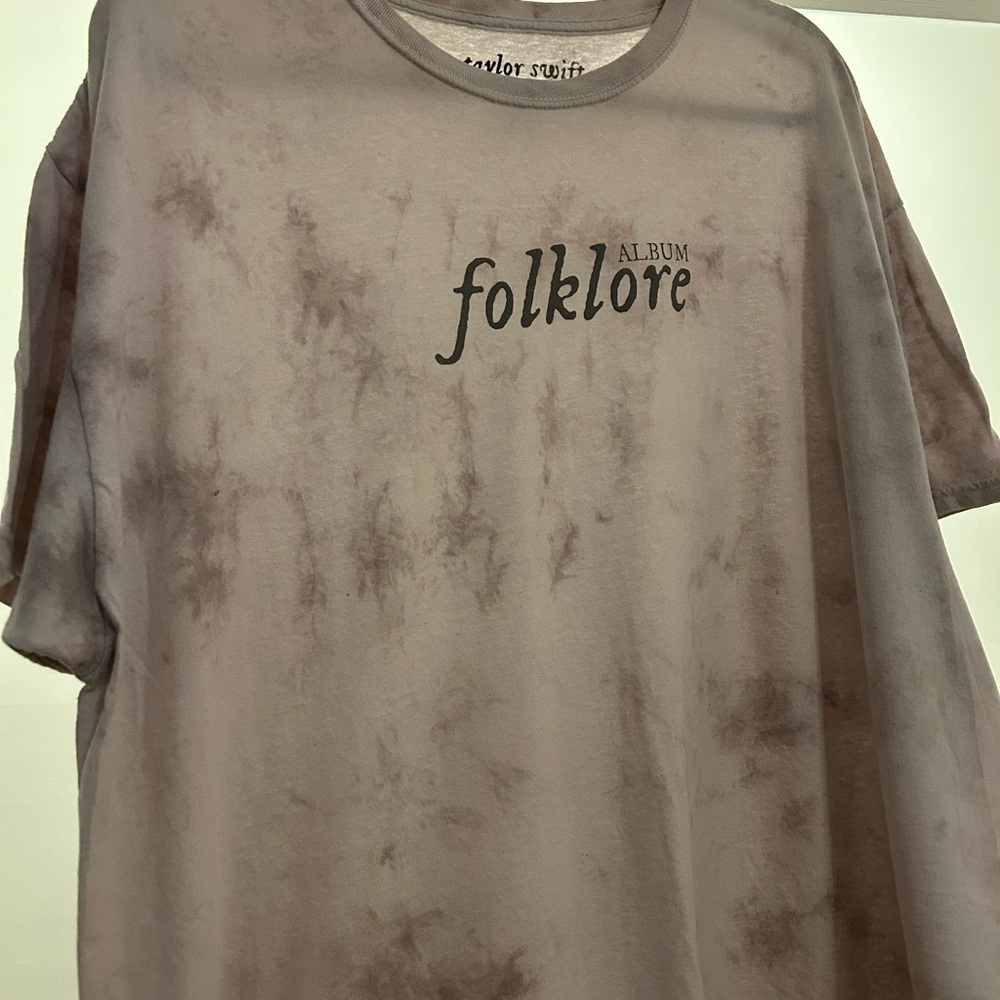 Taylor Swift Subtle Tie-Dye Folklore Album T